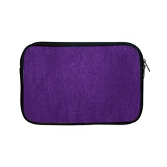 Leather Smooth 18-purple Apple Ipad Mini Zipper Cases by skindeep