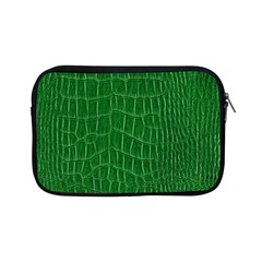 Crocodile Leather Green Apple Ipad Mini Zipper Cases by skindeep