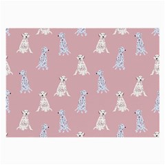 Dalmatians Favorite Dogs Large Glasses Cloth (2 Sides) by SychEva