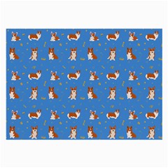 Cute Corgi Dogs Large Glasses Cloth (2 Sides) by SychEva