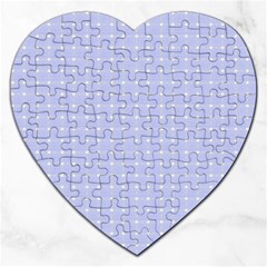 Lighblu Plaid Small Jigsaw Puzzle (heart) by snowwhitegirl