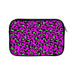 Pink And Green Leopard Spots Pattern Apple Ipad Mini Zipper Cases by Casemiro