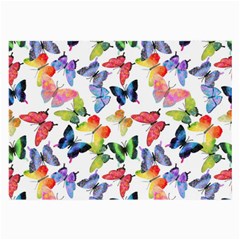 Bright Butterflies Circle In The Air Large Glasses Cloth (2 Sides) by SychEva