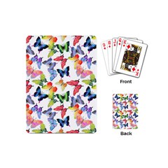 Bright Butterflies Circle In The Air Playing Cards Single Design (mini) by SychEva