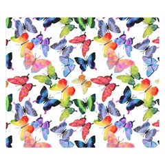 Bright Butterflies Circle In The Air Double Sided Flano Blanket (small)  by SychEva