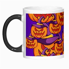 Purple And Orange Pumpkins, Crazy Halloween Pattern, Jack O  Lantern Morph Mugs by Casemiro