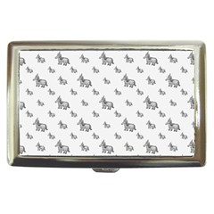 Grey Unicorn Sketchy Style Motif Drawing Pattern Cigarette Money Case by dflcprintsclothing