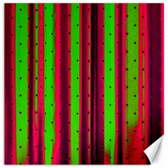 Warped Stripy Dots Canvas 12  X 12  by essentialimage365