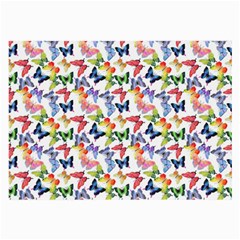 Multicolored Butterflies Large Glasses Cloth (2 Sides) by SychEva