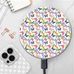 Multicolored Butterflies Wireless Charger by SychEva