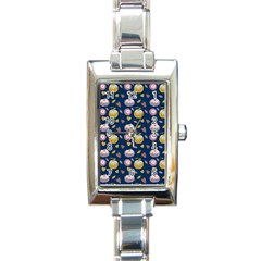 Autumn Pumpkins Rectangle Italian Charm Watch by SychEva