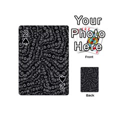 Black And White Modern Intricate Ornate Pattern Playing Cards 54 Designs (mini) by dflcprintsclothing