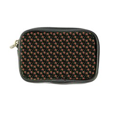 Small Red Christmas Poinsettias On Black Coin Purse by PodArtist