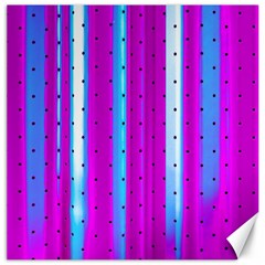 Warped Stripy Dots Canvas 12  X 12  by essentialimage365