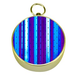 Warped Stripy Dots Gold Compasses by essentialimage365