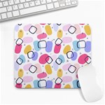 Abstract Multicolored Shapes Large Mousepads Front