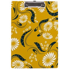 Folk Flowers Print Floral Pattern Ethnic Art A4 Clipboard by Eskimos