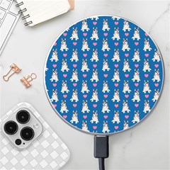 Little Husky With Hearts Wireless Charger by SychEva