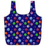 Christmas Balls Full Print Recycle Bag (XL) Back