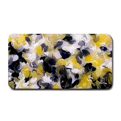 Black, Gray And Yellow Swirls  Medium Bar Mats by Khoncepts