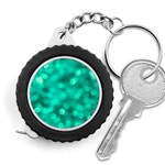 Light Reflections Abstract No9 Turquoise Measuring Tape Front