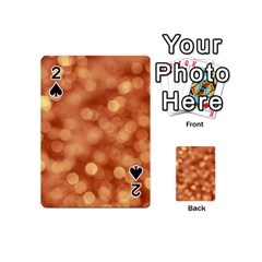 Light Reflections Abstract No7 Peach Playing Cards 54 Designs (mini) by DimitriosArt