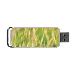 Golden Grass Abstract Portable Usb Flash (one Side) by DimitriosArt