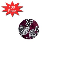 Grapes On Purple 1  Mini Magnets (100 Pack)  by Pixelchicken