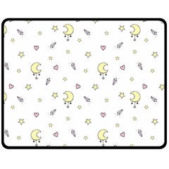 Magic Pattern  Double Sided Fleece Blanket (medium)  by Littlebird