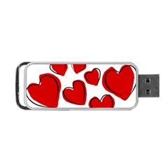 Scribbled Love Portable Usb Flash (two Sides) by SomethingForEveryone