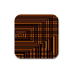 Gradient Rubber Square Coaster (4 Pack) by Sparkle