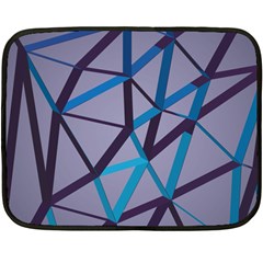 3d Lovely Geo Lines 2 Double Sided Fleece Blanket (mini)  by Uniqued