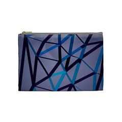 3d Lovely Geo Lines 2 Cosmetic Bag (medium) by Uniqued