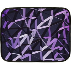 3d Lovely Geo Lines Vi Double Sided Fleece Blanket (mini)  by Uniqued