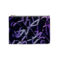 3d Lovely Geo Lines Vi Cosmetic Bag (medium) by Uniqued