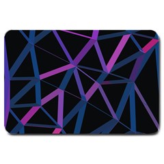 3d Lovely Geo Lines  V Large Doormat  by Uniqued