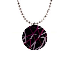 3d Lovely Geo Lines Iii 1  Button Necklace by Uniqued