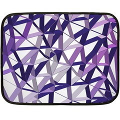 3d Lovely Geo Lines X Double Sided Fleece Blanket (mini)  by Uniqued