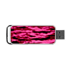 Rose  Waves Abstract Series No2 Portable Usb Flash (two Sides) by DimitriosArt