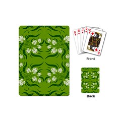 Floral Folk Damask Pattern  Playing Cards Single Design (mini) by Eskimos