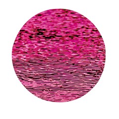 Pink  Waves Flow Series 1 Mini Round Pill Box by DimitriosArt