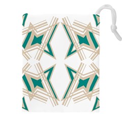 Abstract Pattern Geometric Backgrounds   Drawstring Pouch (5xl) by Eskimos