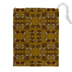 Abstract Pattern Geometric Backgrounds   Drawstring Pouch (4xl) by Eskimos