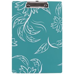 Folk Flowers Print Floral Pattern Ethnic Art A4 Clipboard by Eskimos