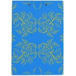 Floral folk damask pattern Fantasy flowers Floral geometric fantasy A4 Clipboard Back