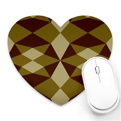 Abstract Pattern Geometric Backgrounds   Heart Mousepads by Eskimos