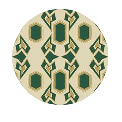 Abstract Pattern Geometric Backgrounds   Mini Round Pill Box by Eskimos