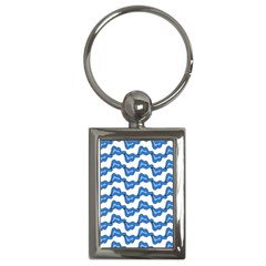 Abstract Waves Key Chain (rectangle) by SychEva