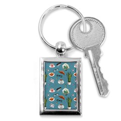 Fashionable Office Supplies Key Chain (rectangle) by SychEva