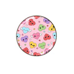 Kawaii Hearts Pattern Hat Clip Ball Marker (10 Pack) by lisamaisak